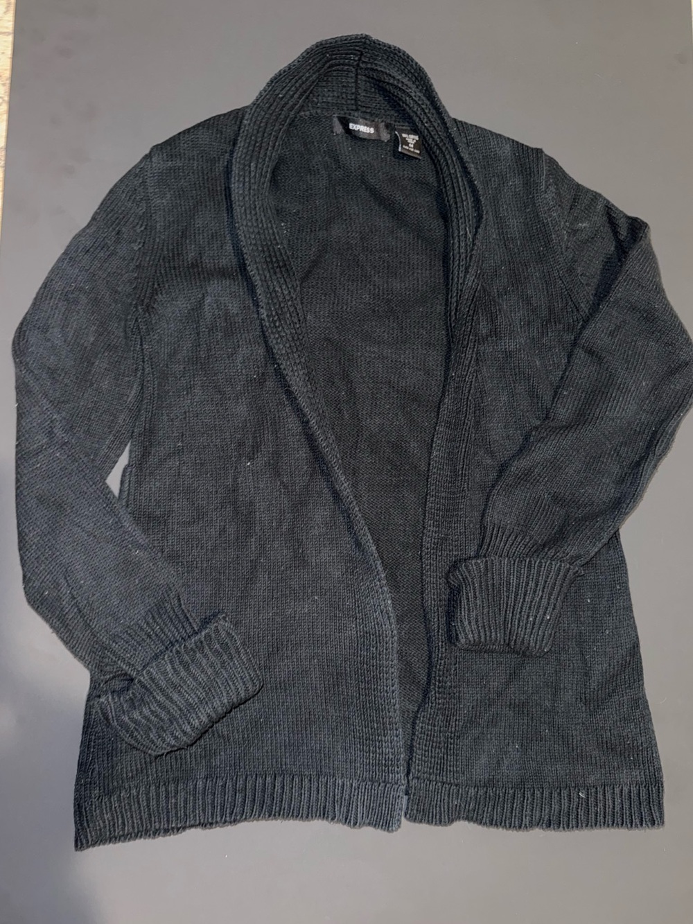 Express Men's Black Shawl Cardigan